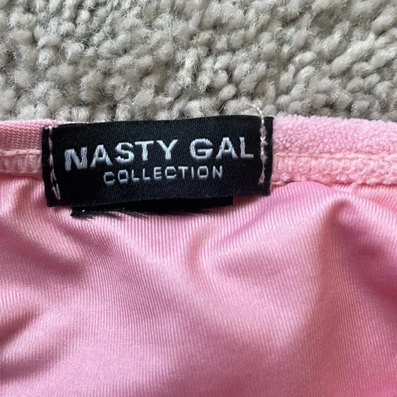 Nasty Gal Textured Palm Tree Underwire Tie Bikini Set - Size 0 - Picture 5 of 6